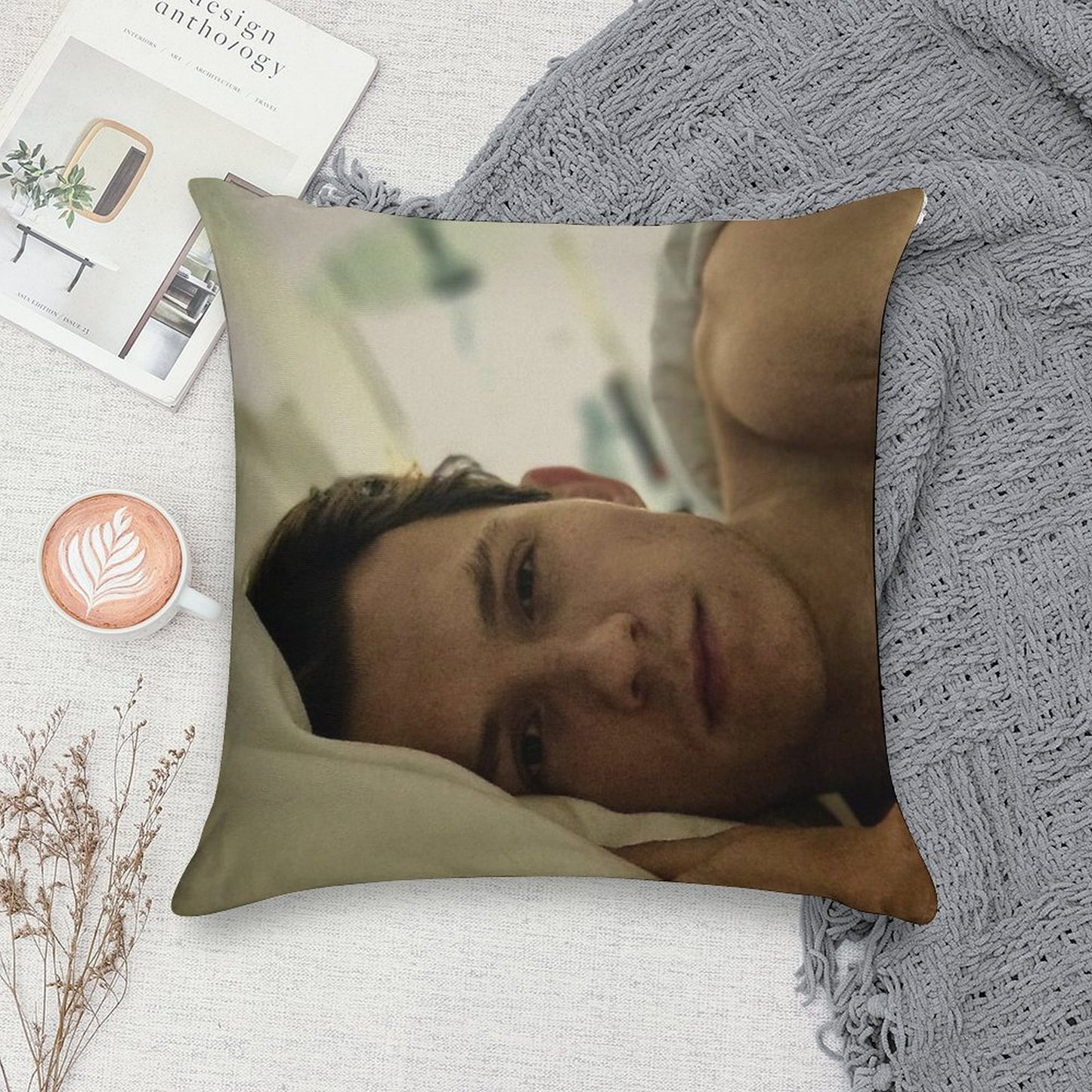 Tom Holland Soft Ultra-Soft Texture Throw Pillow