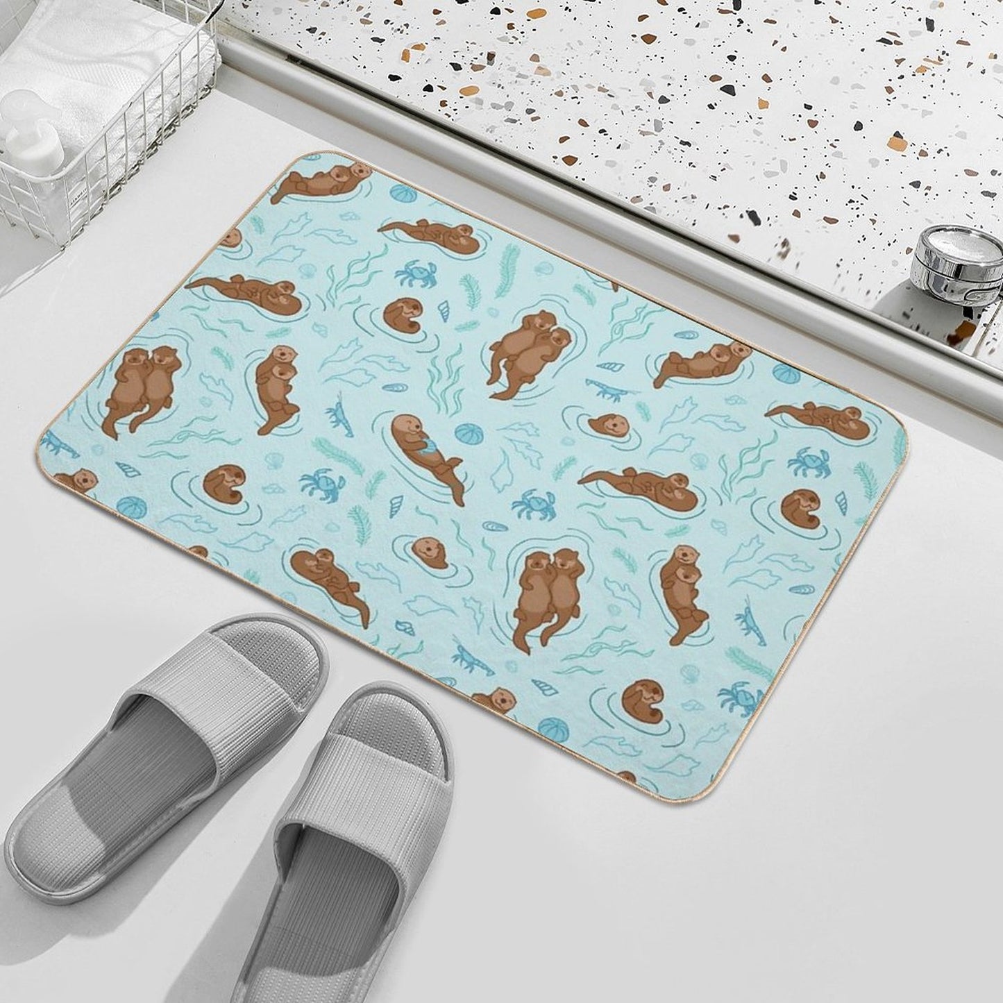 Otter Fun Light Bath Mat