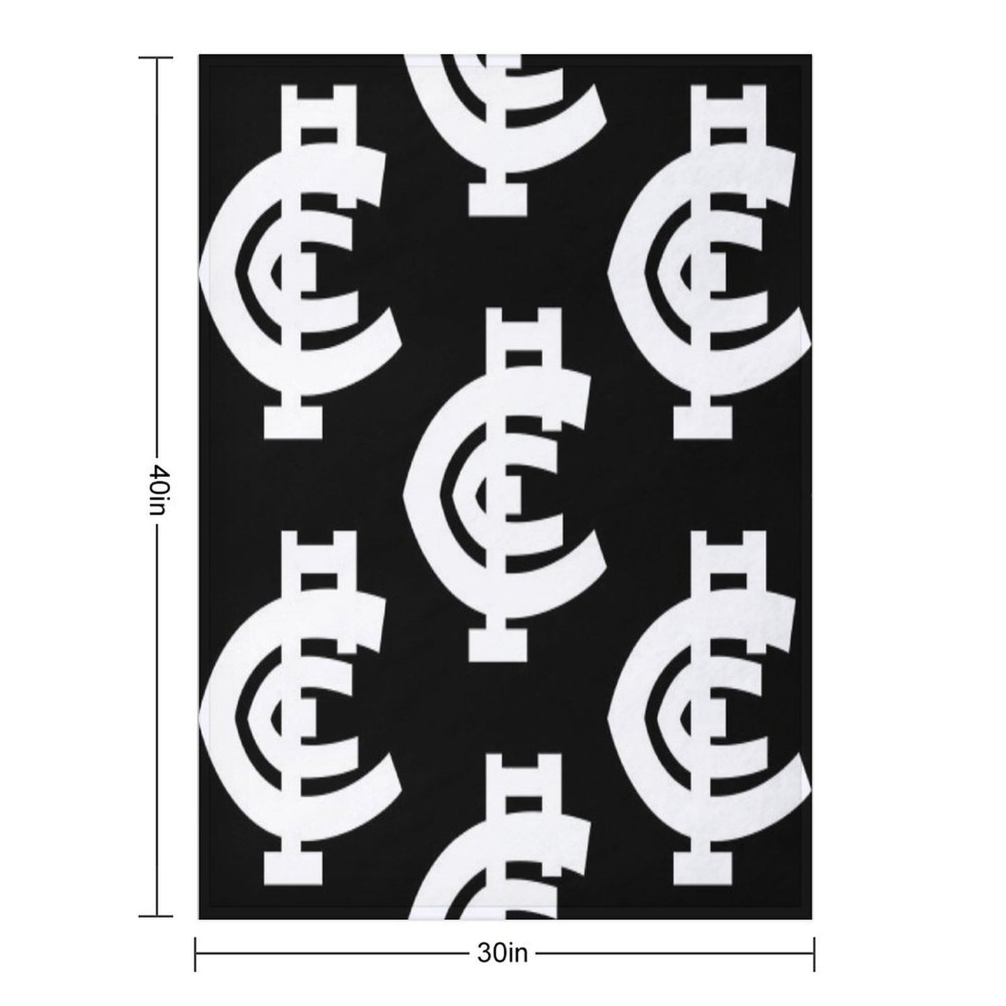 Carlton-logo Throw Blanket