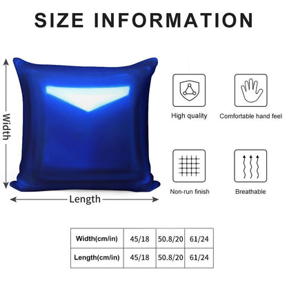 Beat Saber Blue Block Throw Pillow Cover Soft High-Density Material Throw Pillow