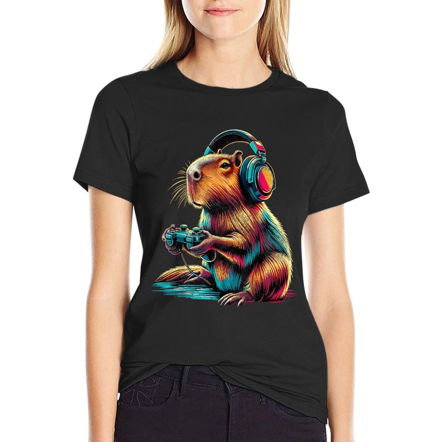 Capybara Funny Video Games Capybara T-Shirt