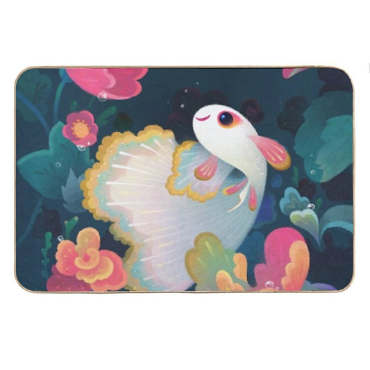 Flower Guppy Bath Mat