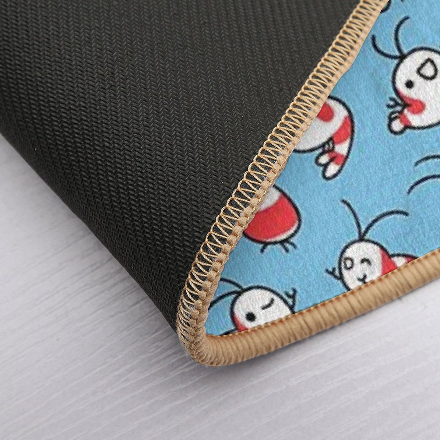 Shy Shrimp Pattern  Slip-Resistant Bath Mat