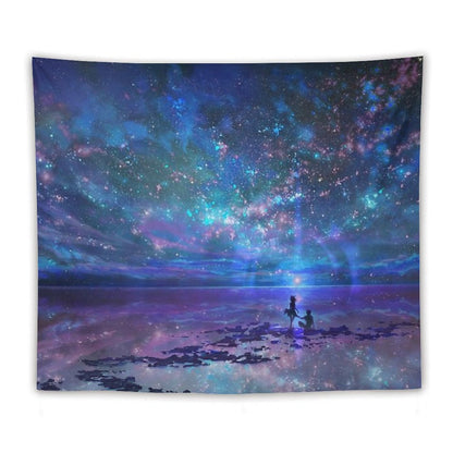 Ocean, Stars, Sky, And You Tapestry