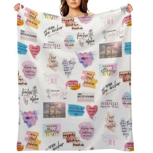 Lover Collage Throw Blanket