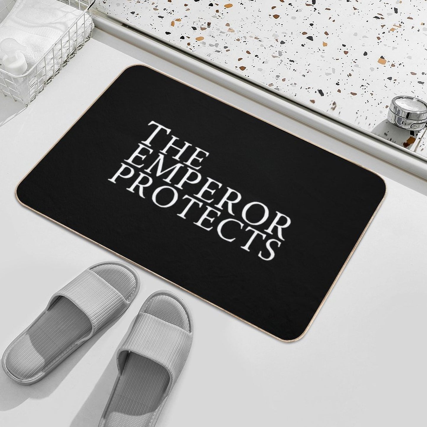 The Emperor Protects Bath Mat