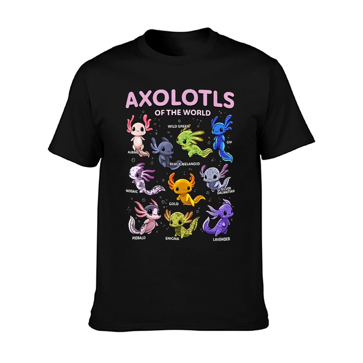 Axolotl Kawaii Axolotls of The World Axolotl Animals T-Shirt