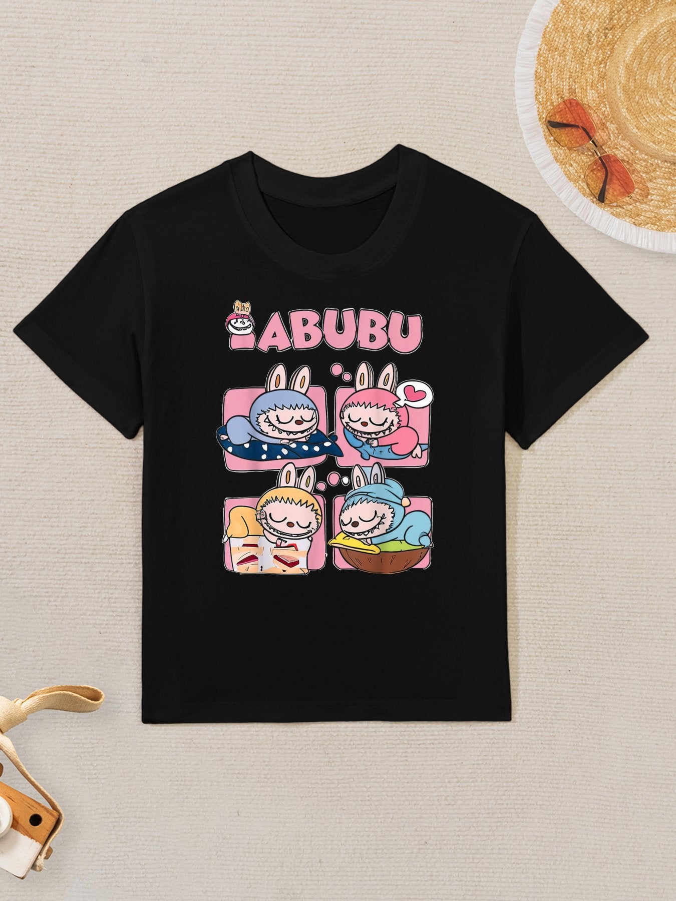 Cute Labubu The Monsters Funny Labubu Lover Men Kids T-Shirt