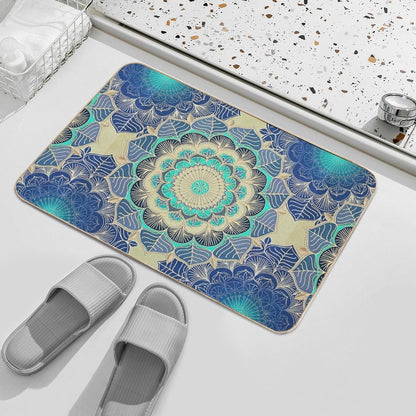 Midnight Bloom  Eco-Friendly Bath Mat