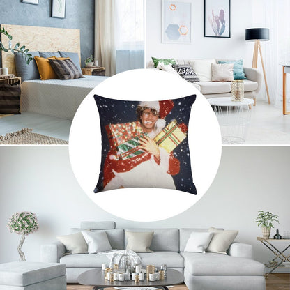 Last Christmas Linen Throw Pillow Cover