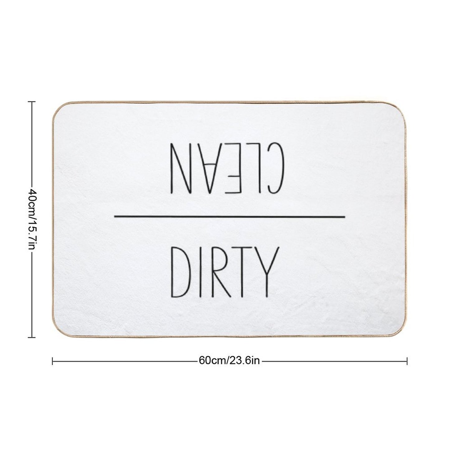 Dirty to Clean Bath Mat Bath Mat