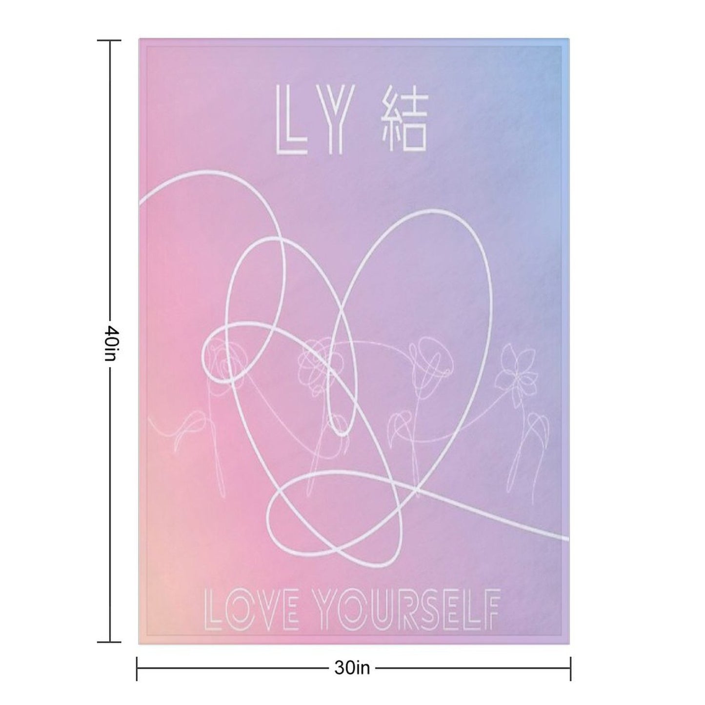 BTS LOVE YOURSELF Throw Blanket