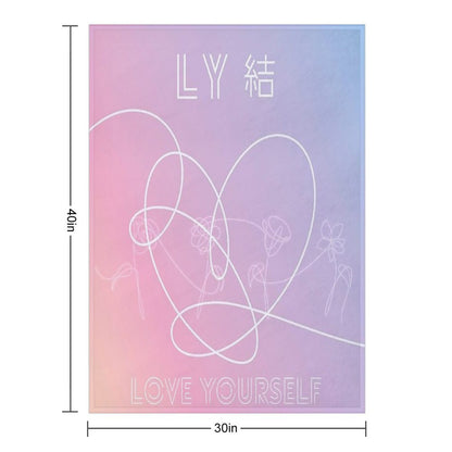 BTS LOVE YOURSELF Throw Blanket