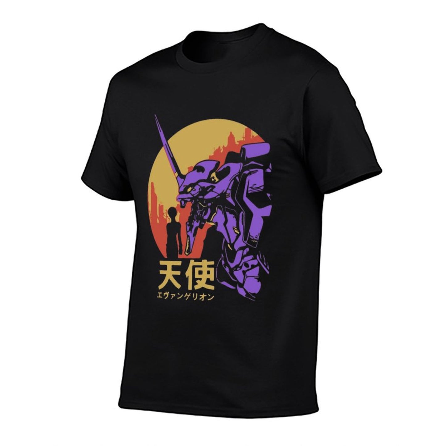 Neon Genesis Evangelion Retro Vintage  Graphic-printed T-Shirt