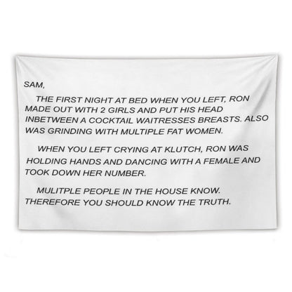 Sammi Sweetheart Letter Tapestry
