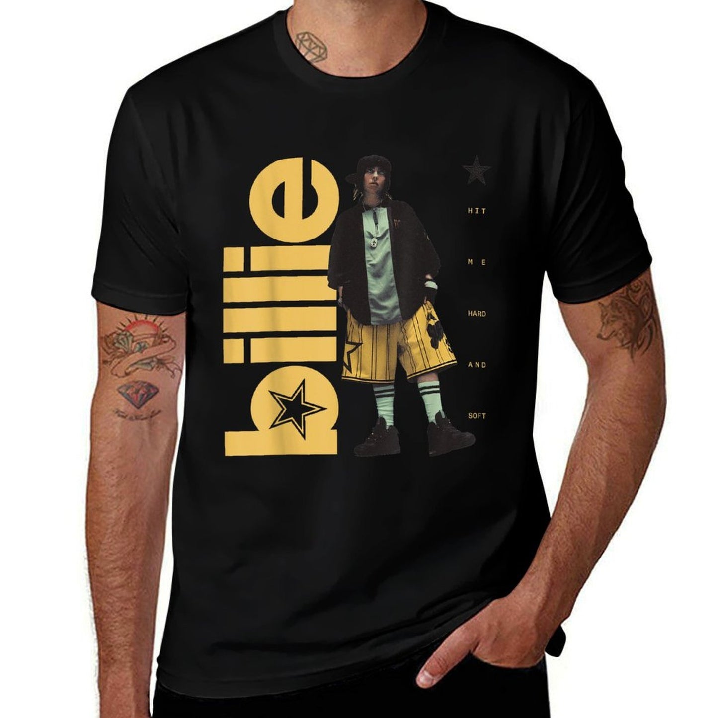 Official Billie Eilish HIT ME HARD AND SOFT Standing Photo  Stretchy T-Shirt