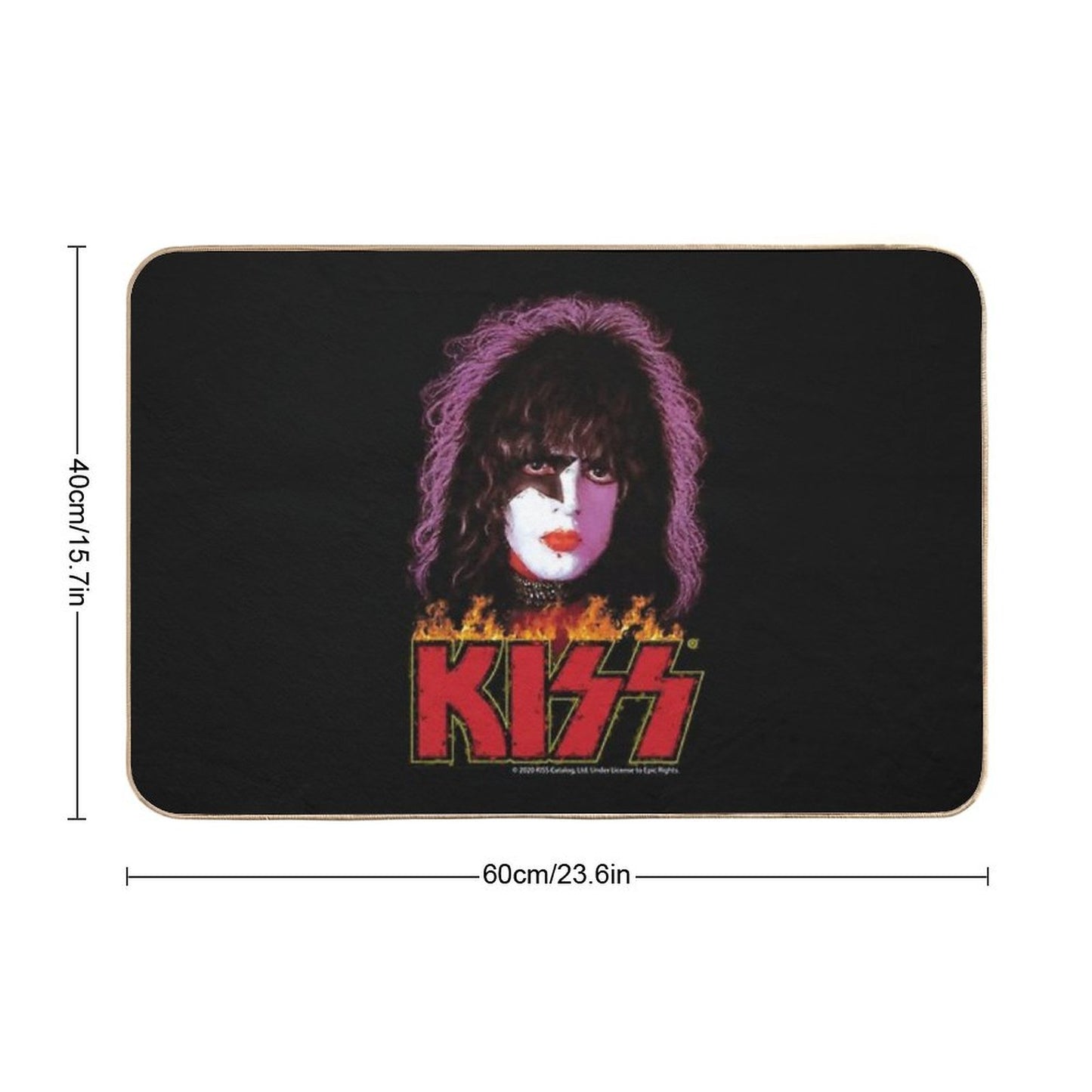 KISS - The Starchild Old Painting Stylized Bath Mat