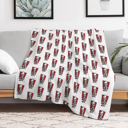 Fast Food Chicken Restaurant KENTUCKY Throw Blanket