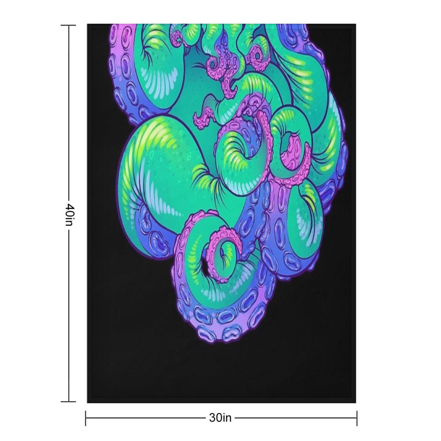 Cthulhu Tentacles Throw Blanket