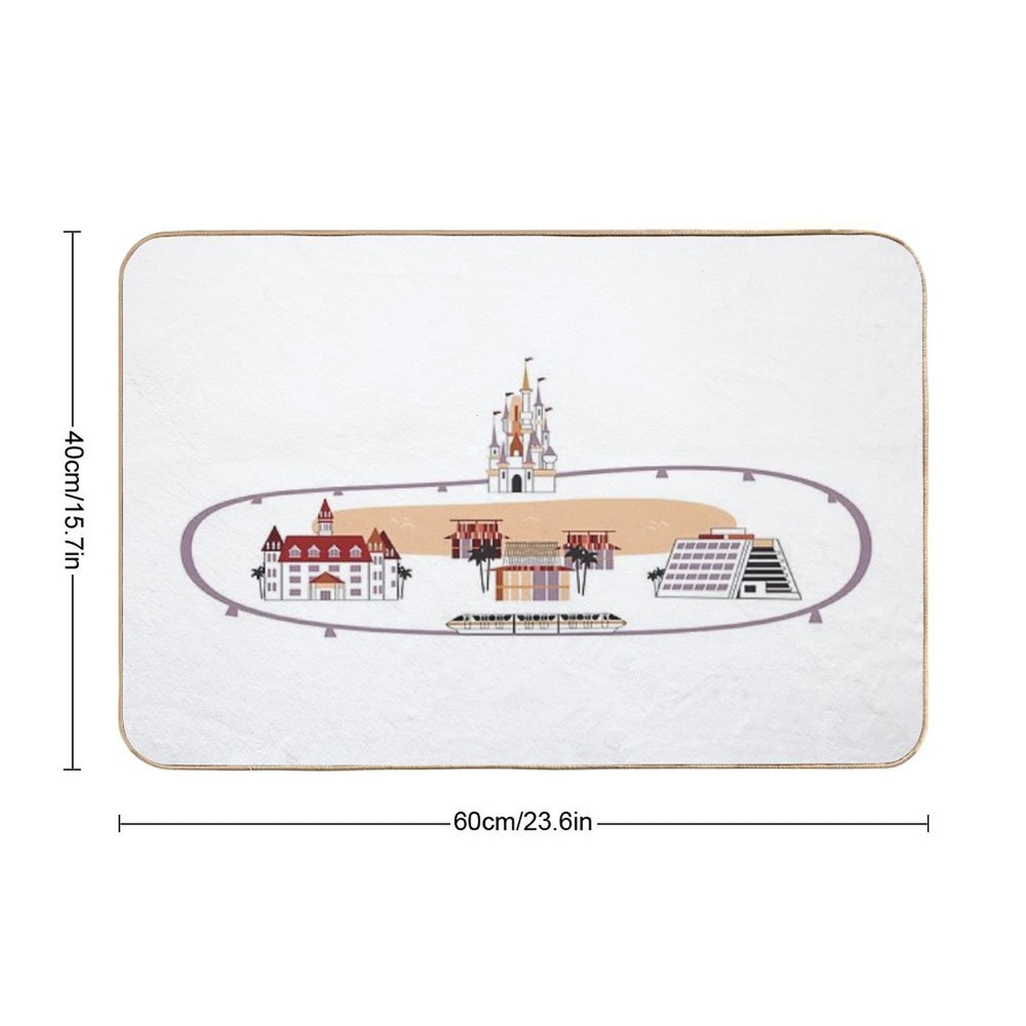 Monorail Loop Bath Mat