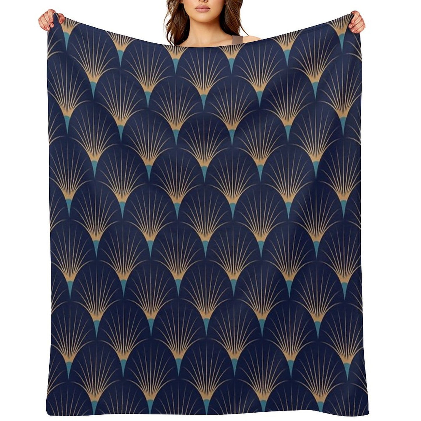Art Deco Decor Throw Blanket