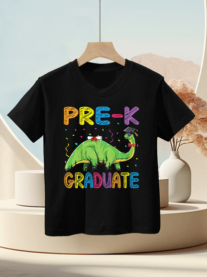 Kids Pre-K Graduate Brontosaurus Dino Pre Kindergarten Graduation Kids T-Shirt