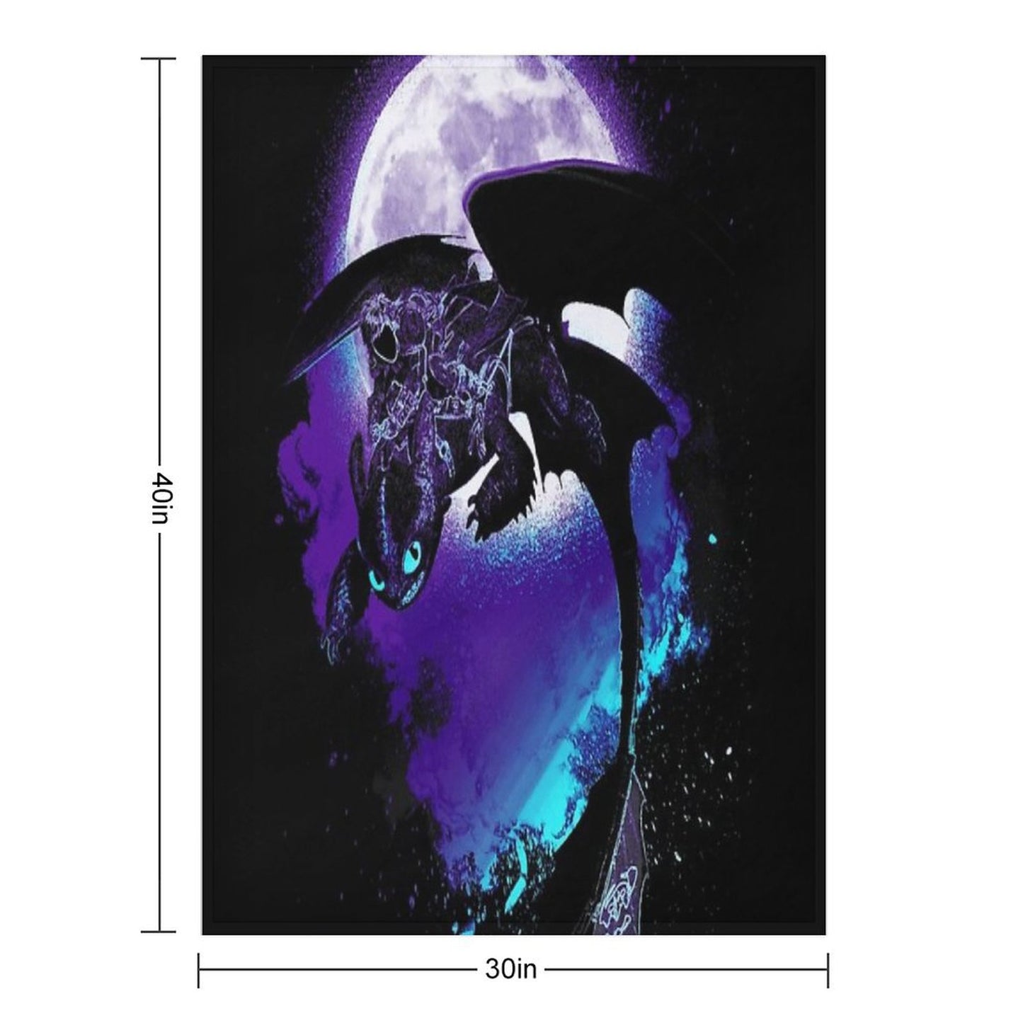 Soul of The Nightfury Throw Blanket