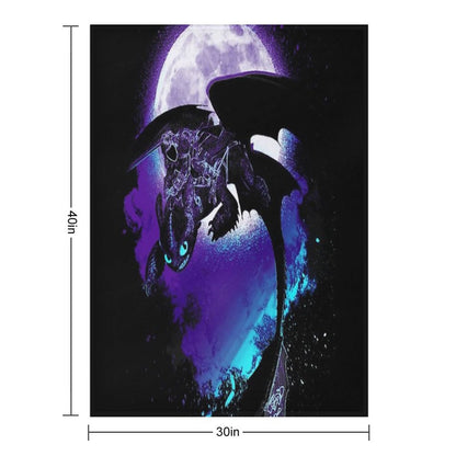 Soul of The Nightfury Throw Blanket