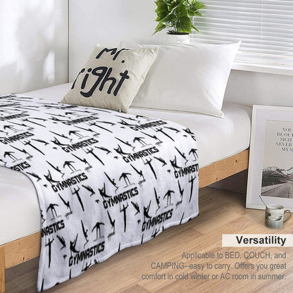 Gymnast, Gymnastics - Men's And Boys Gymnastics Throw Blanket