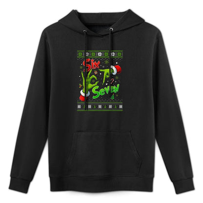 Funny 67 Christmas Pajamas Six Seven Meme Brainrot Machine Washable Hoodie