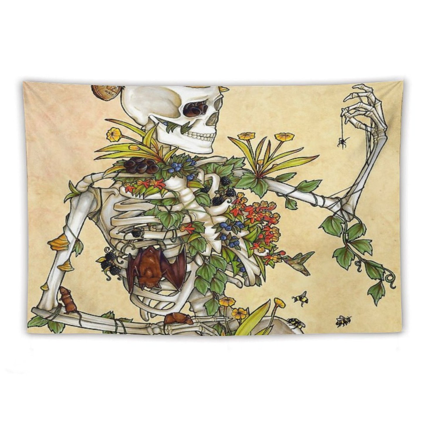 Bones And Botany Tapestry