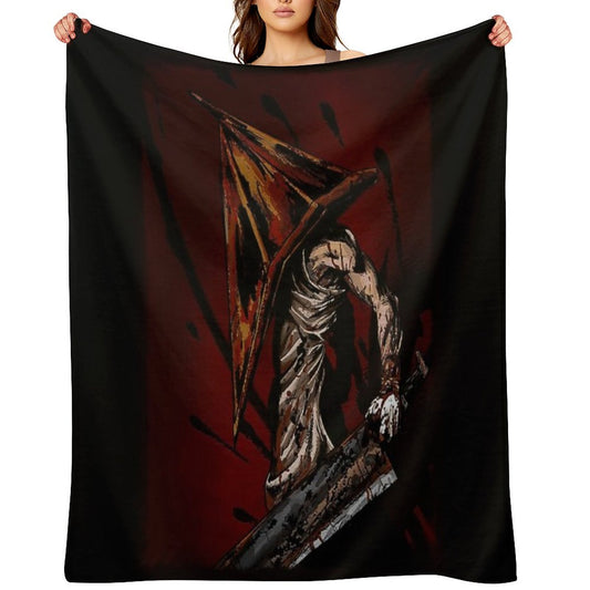 Pyramid Head Throw Blanket