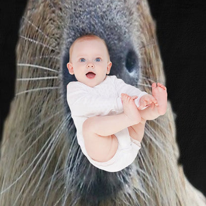 The Capybara Granddad Throw Blanket