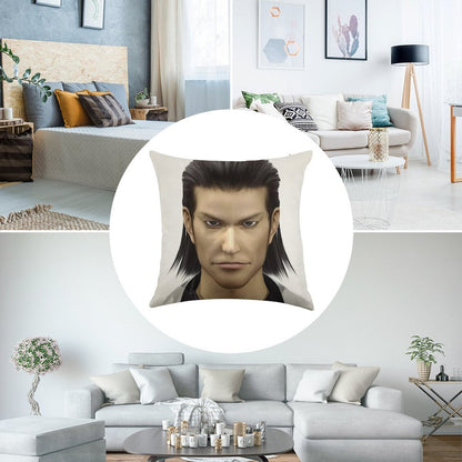 Yakuza Nishiki Linen Throw Pillow Cover