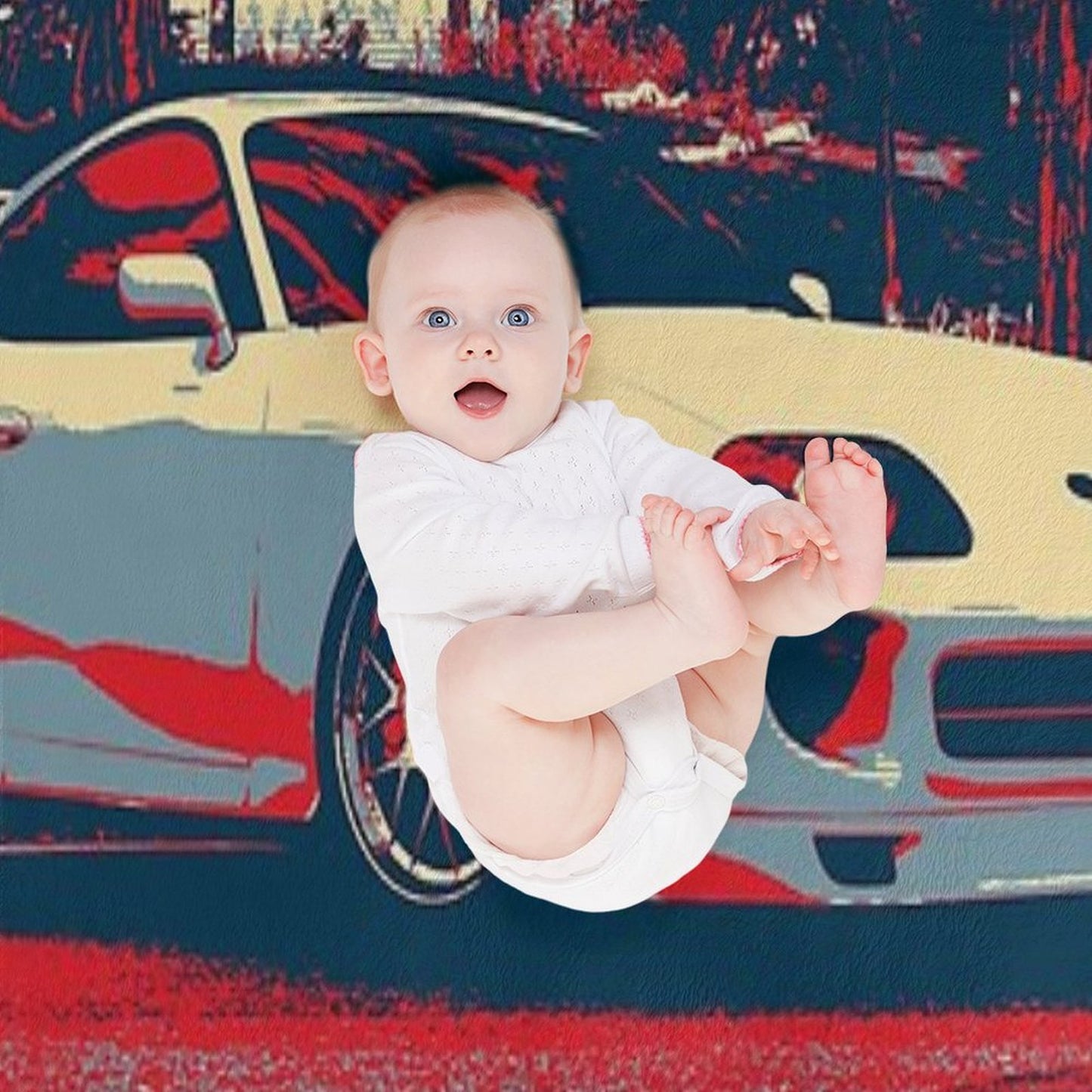 Toyota Supra Front 1 Throw Blanket