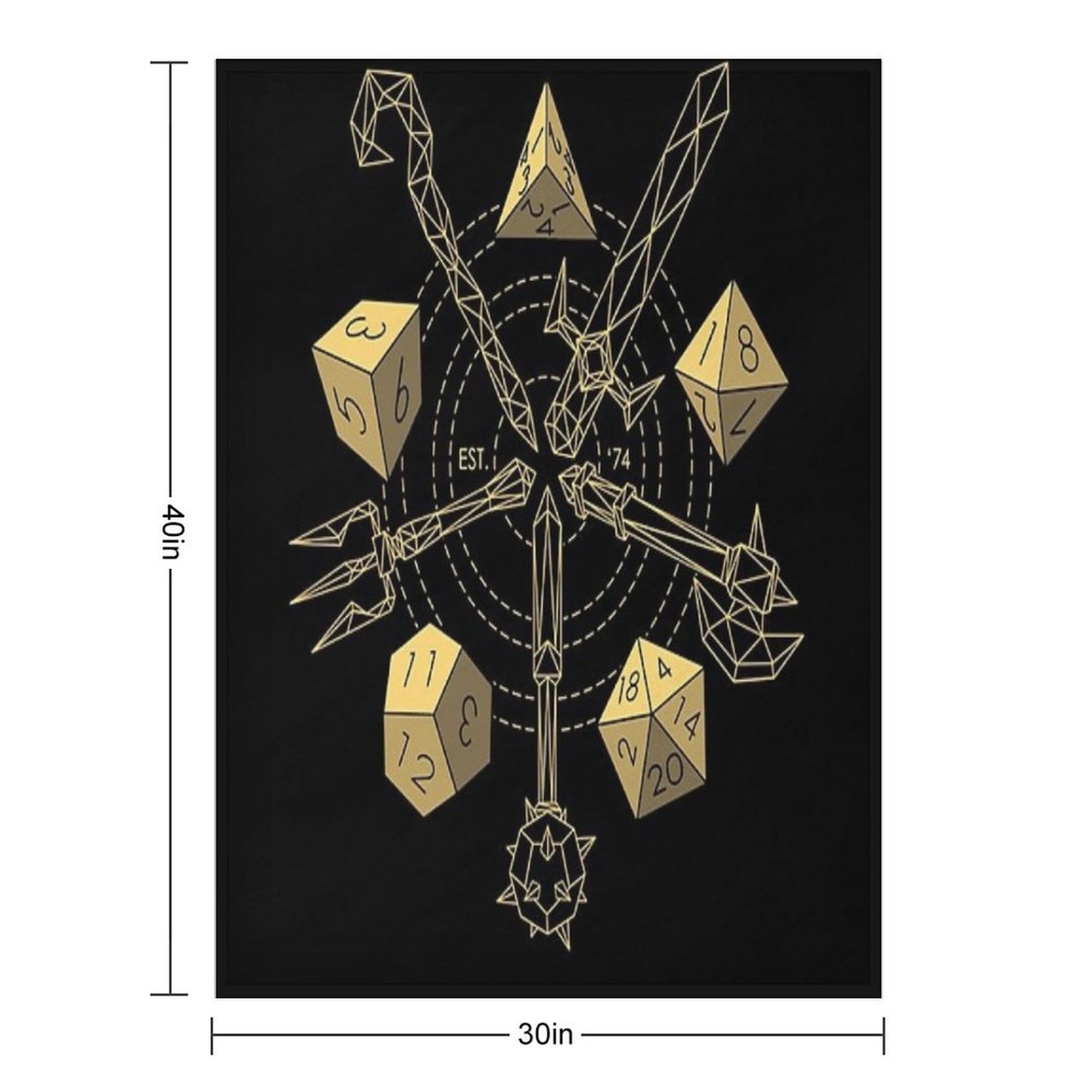 Dungeons & Dragons - Choose Your Weapon Throw Blanket