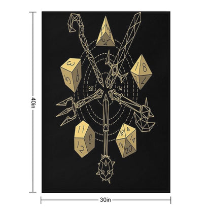 Dungeons & Dragons - Choose Your Weapon Throw Blanket