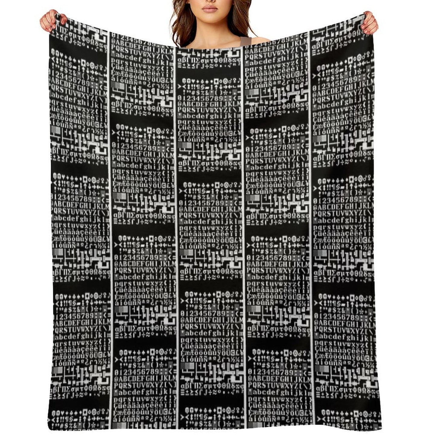 Dwarf Fortress Tile Set FnordSet Throw Blanket
