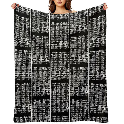 Dwarf Fortress Tile Set FnordSet Throw Blanket