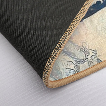 Steamboat Mickey in The Style of 'The Great Wave' Bath Mat