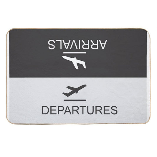 Flight Arrival And Departure Bath Mat
