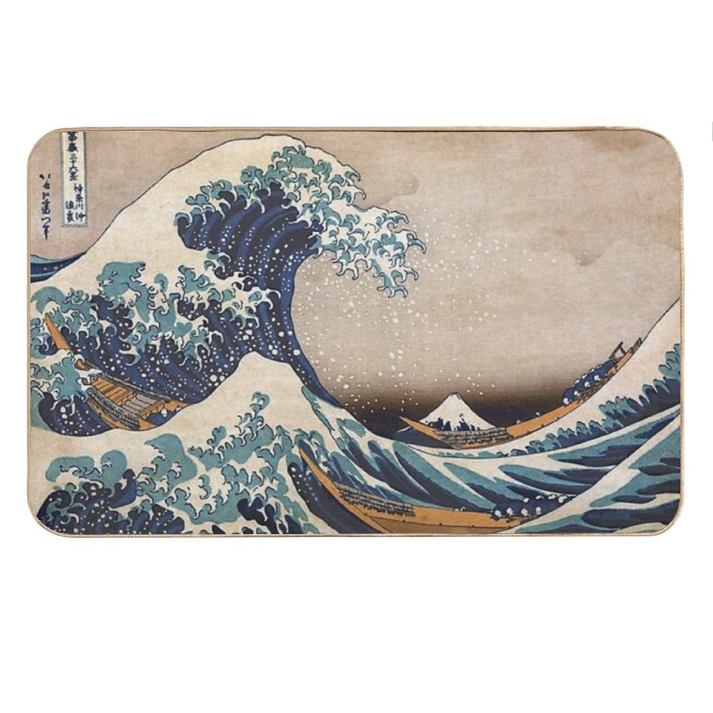 The Great Wave Off Kanagawa Bath Mat