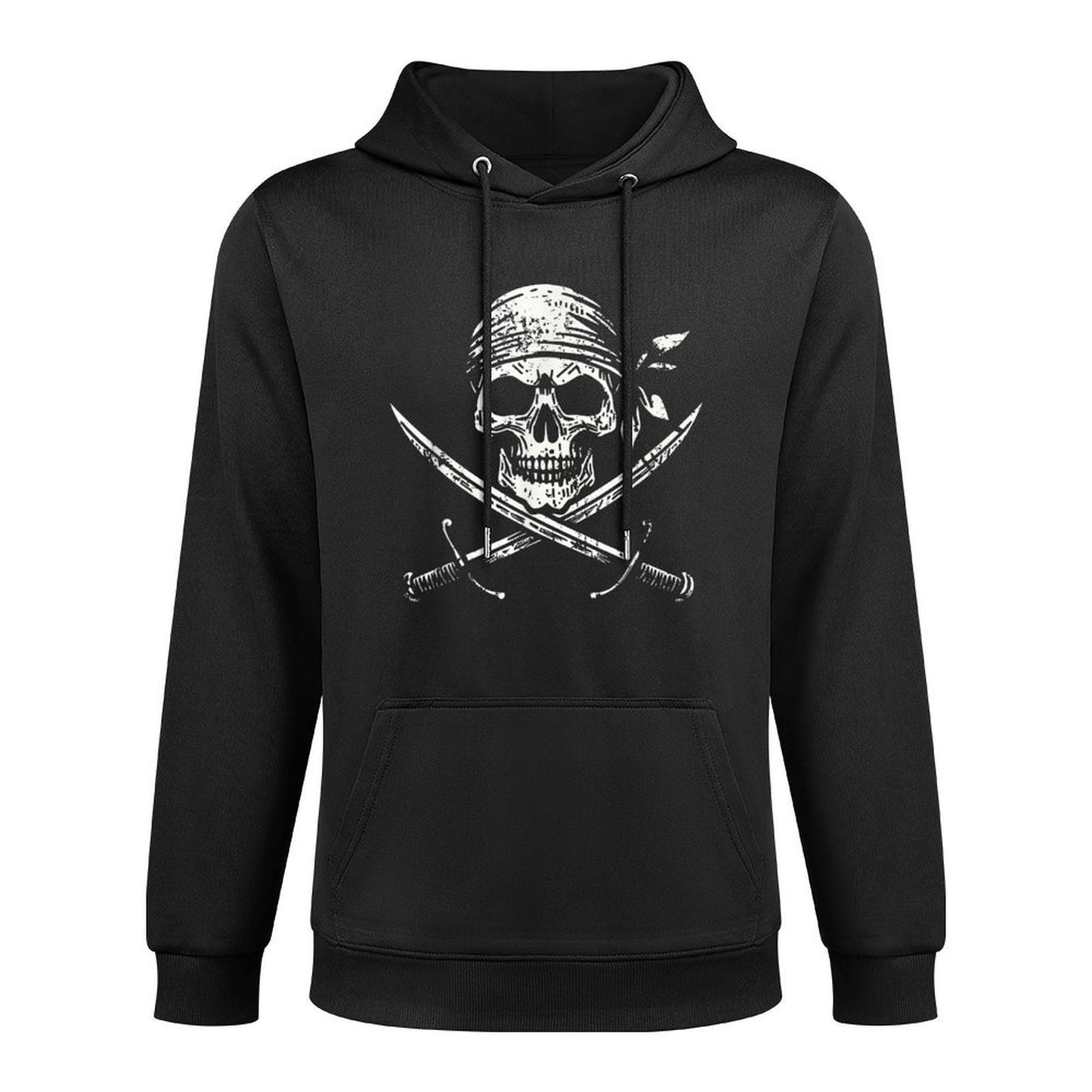 Pirate Skull And Crossbones Skeleton Halloween For Kids Boys Breathable Fabric Hoodie