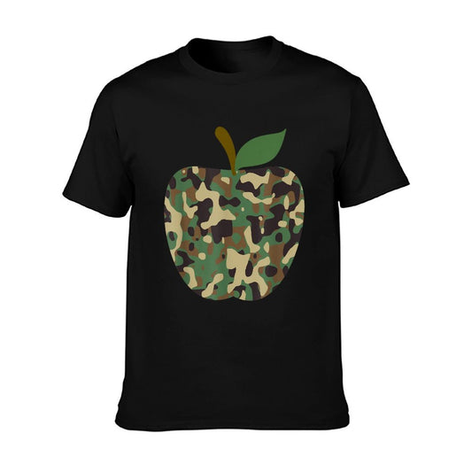 Camo Apple First Day Of School Teaching Team T-Shirt
