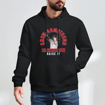Pete Crow-Armstrong Raise The Roof - Chicago Baseball Shrink-Resistant Hoodie