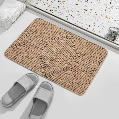 Mediterranean Rattan Bath Mat