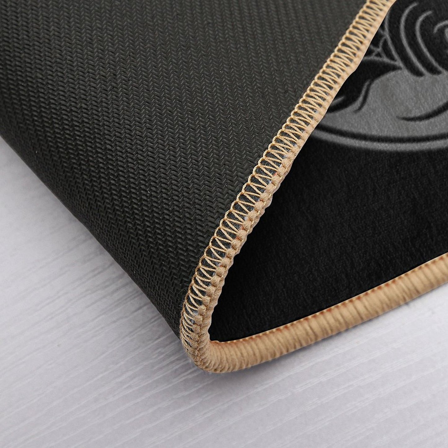 Gray And Black Yin Yang Koi Fish Bath Mat