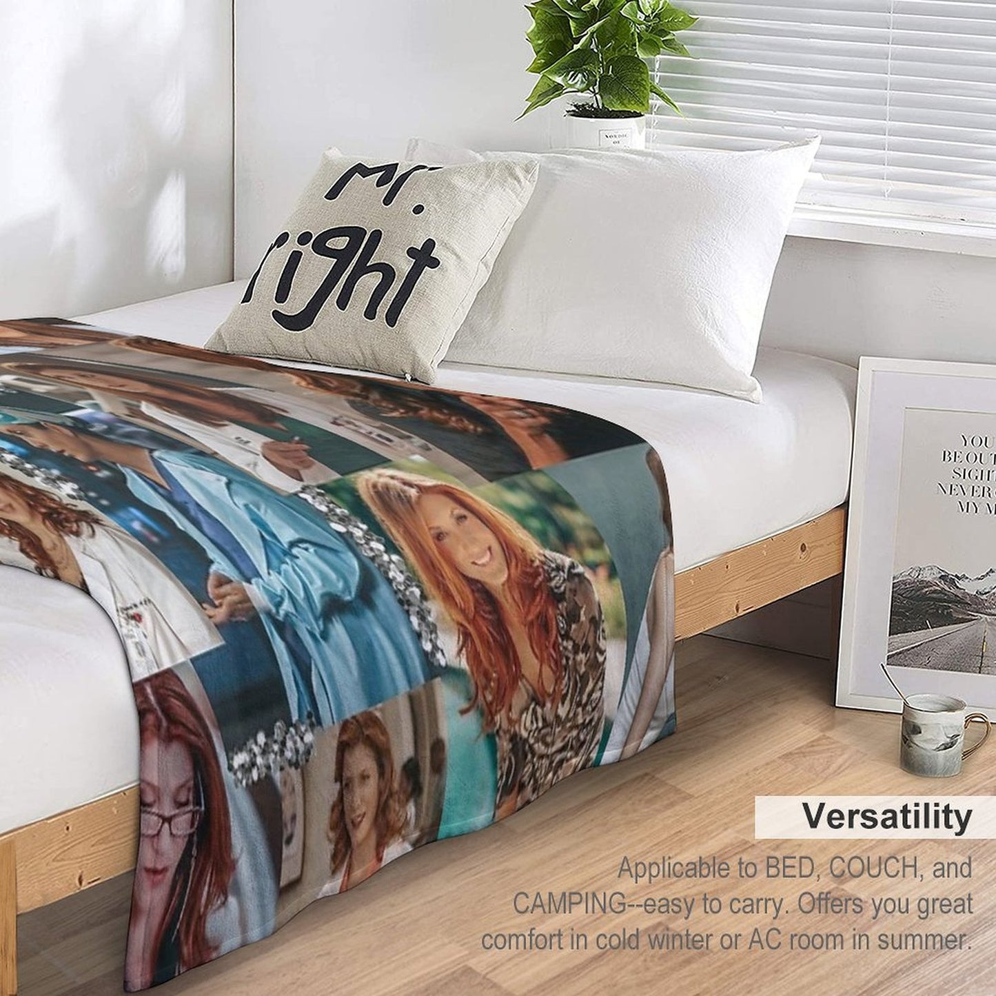 Addison Montgomery Collage ) Throw Blanket