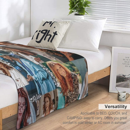 Addison Montgomery Collage ) Throw Blanket