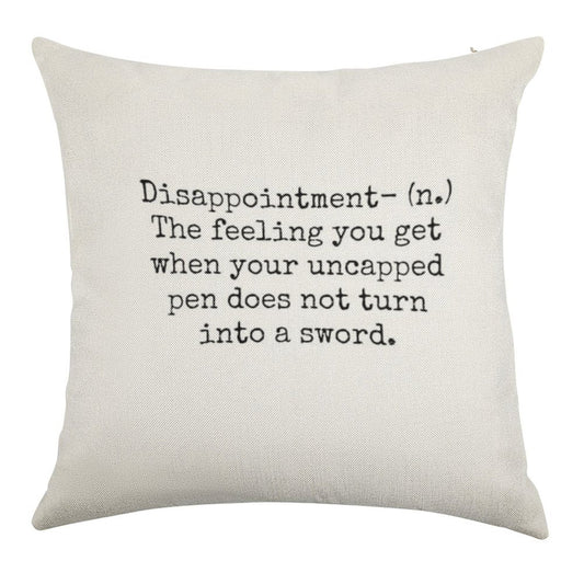 Percy Jackson Disappointment Linen Throw Pillow Cover